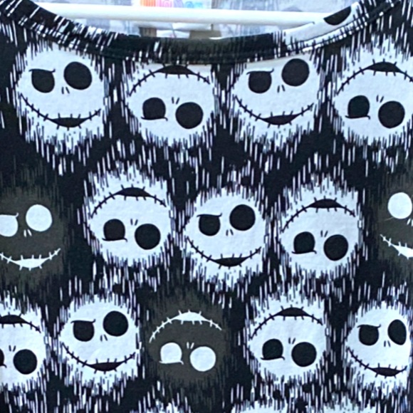 Lularoe Disney Nightmare Before Christmas Jack Skellington Irma Top - Picture 3 of 9
